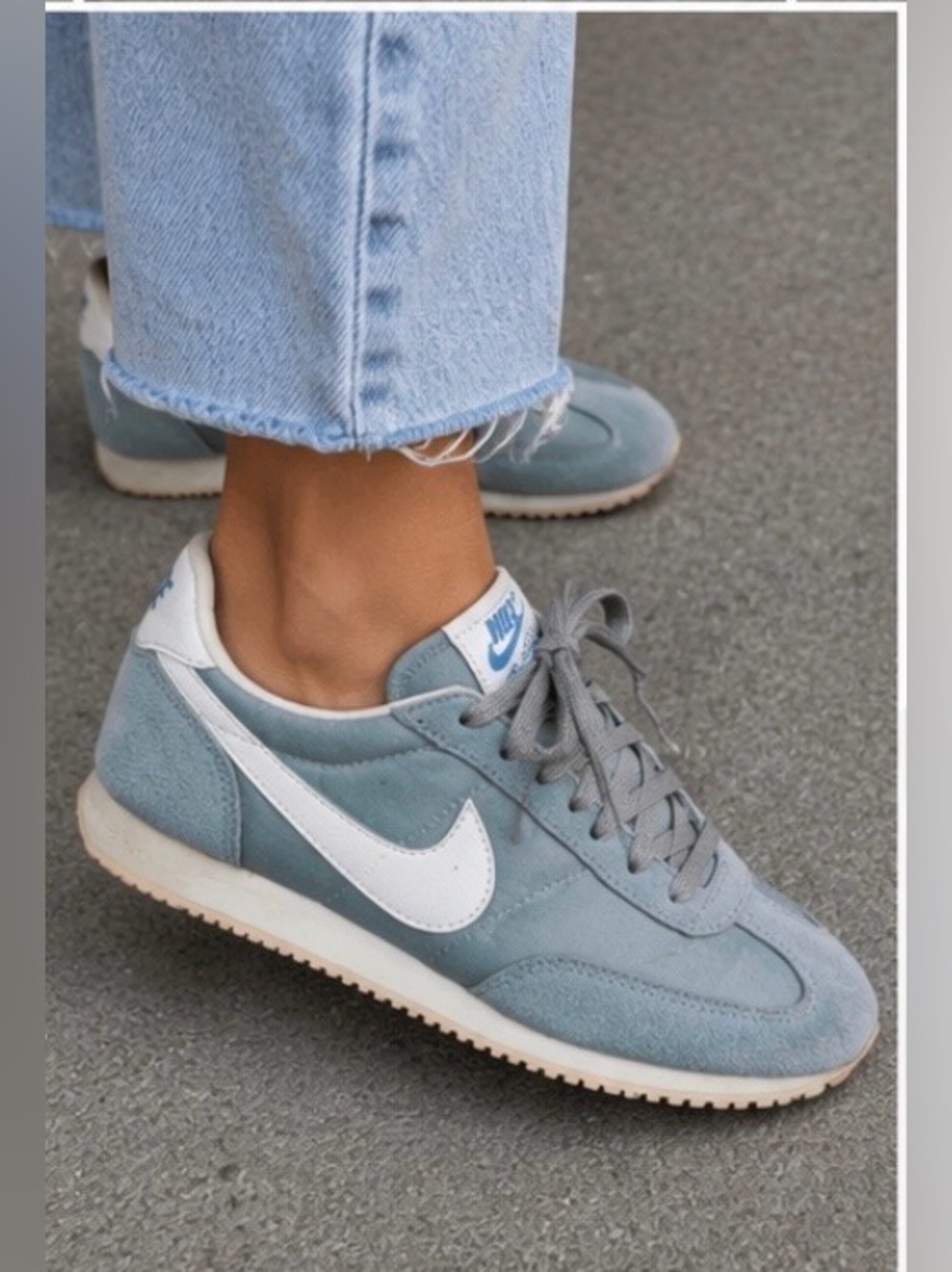 Vintage 1984 Nike Lady Oceana Sneakers Baby Blue Sz 8